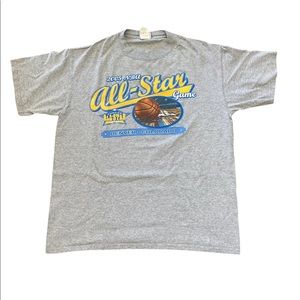 All Star Denver Game 2005 NBA T Shirt Graphic Print Sz L.